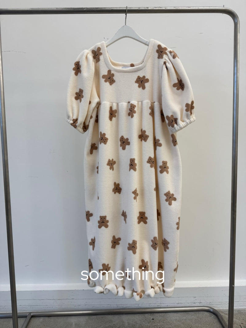 Something - Korean Women Fashion - #womensfashion - Fleece Pajama One-Piece - 2