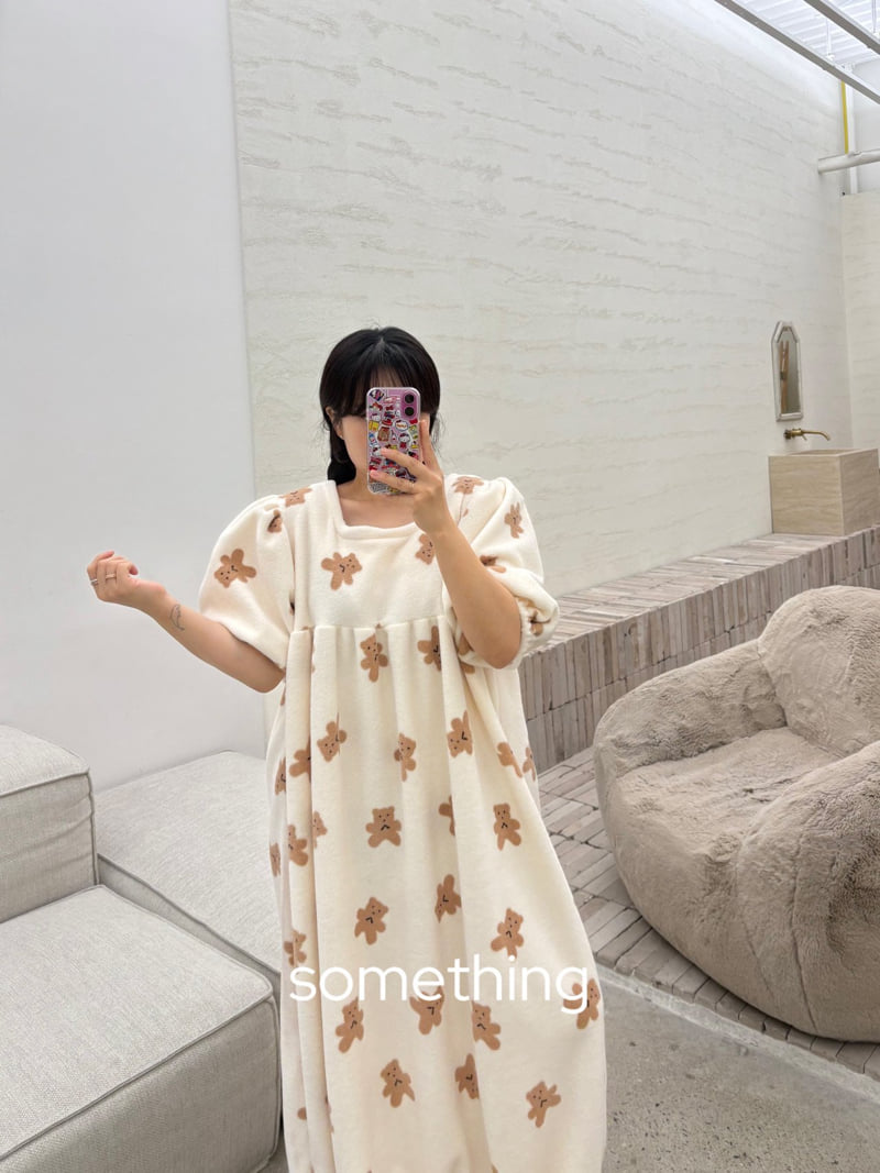 Something - Korean Women Fashion - #womensfashion - Fleece Pajama One-Piece - 8