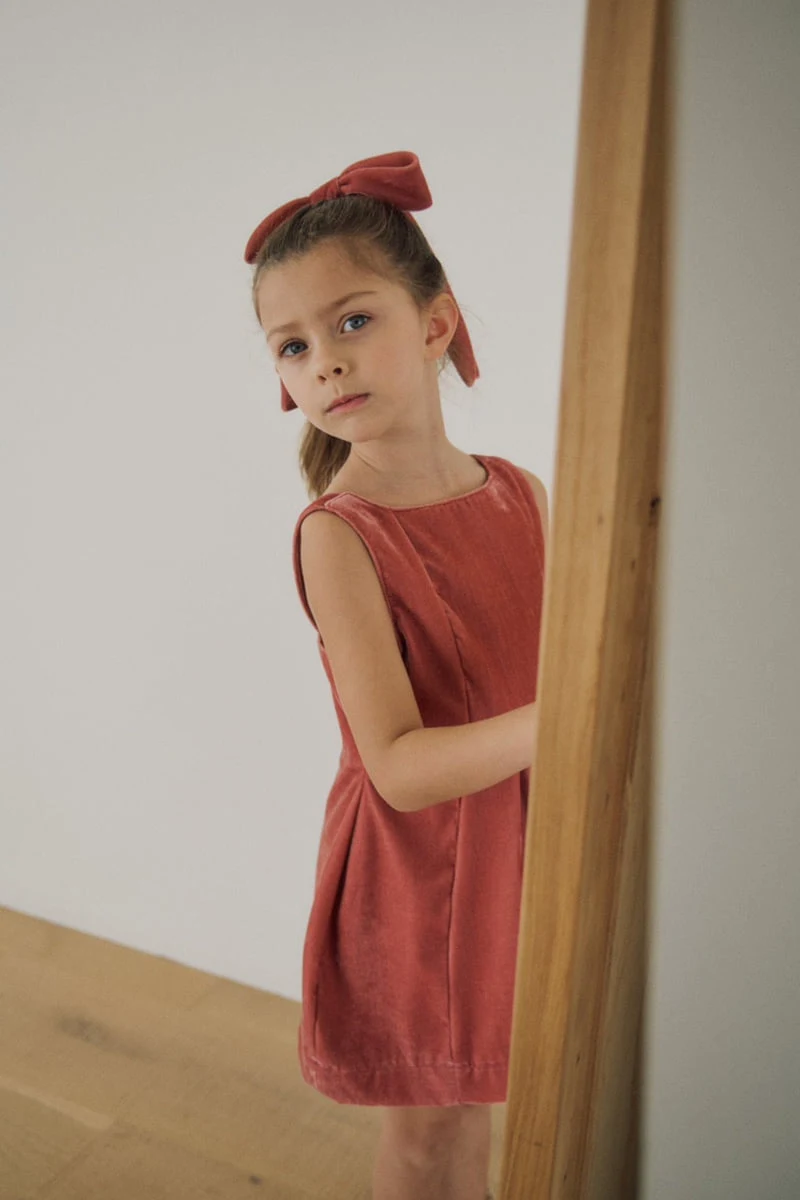 Soye - Korean Children Fashion - #childofig - Mary Velvet Ribbon Pin (Pink) - 5