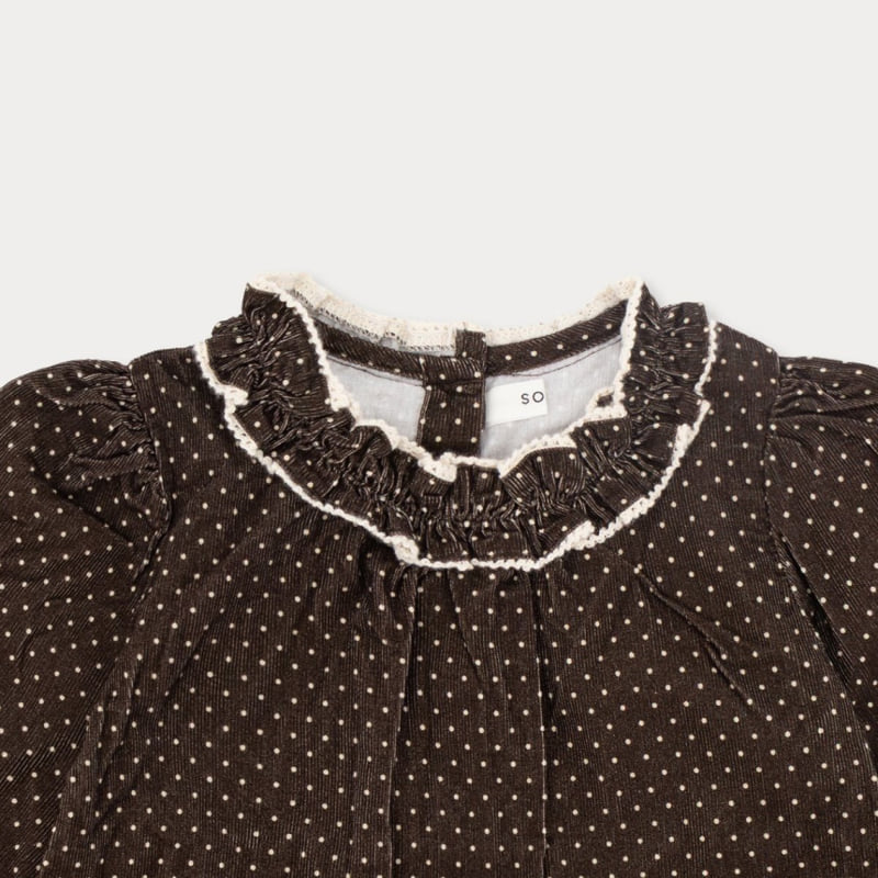 Soye - Korean Children Fashion - #childrensboutique - Dot Ripple Blouse - 10