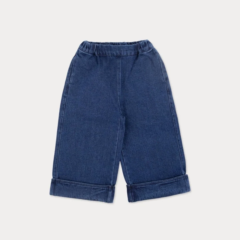 Soye - Korean Children Fashion - #childrensboutique - Denim Brush Fleece Pants - 9
