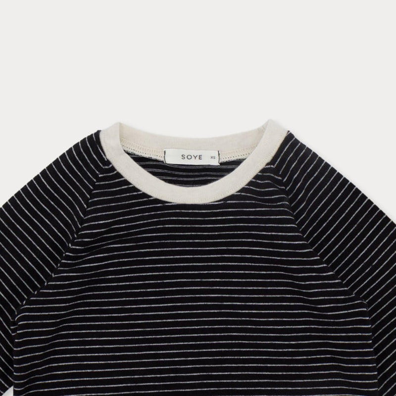 Soye - Korean Children Fashion - #childrensboutique - Pompom Stripe Tee - 11