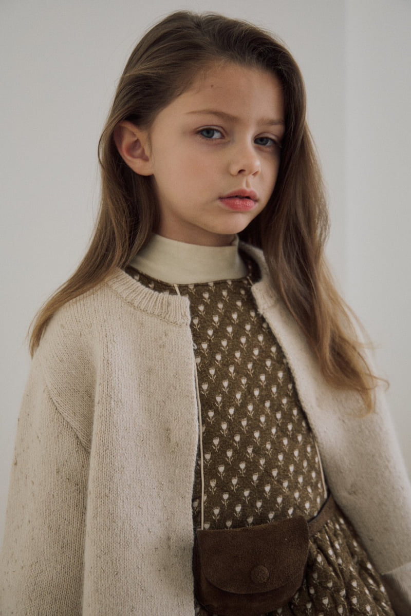 Soye - Korean Children Fashion - #designkidswear - Gold Pearl Cardigan - 3