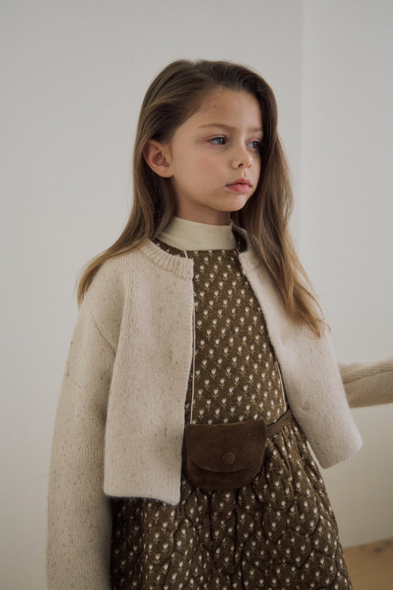 Soye - Korean Children Fashion - #designkidswear - Gold Pearl Cardigan - 4