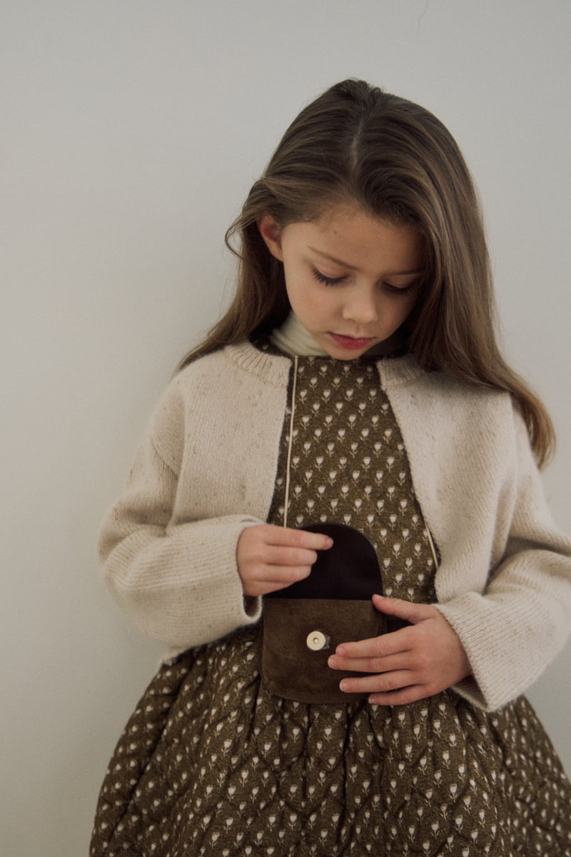 Soye - Korean Children Fashion - #fashionkids - Gold Pearl Cardigan - 5