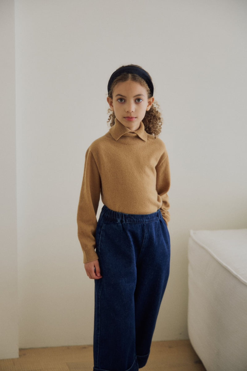 Soye - Korean Children Fashion - #kidsshorts - Holga Cashmere Turtleneck Tee - 5