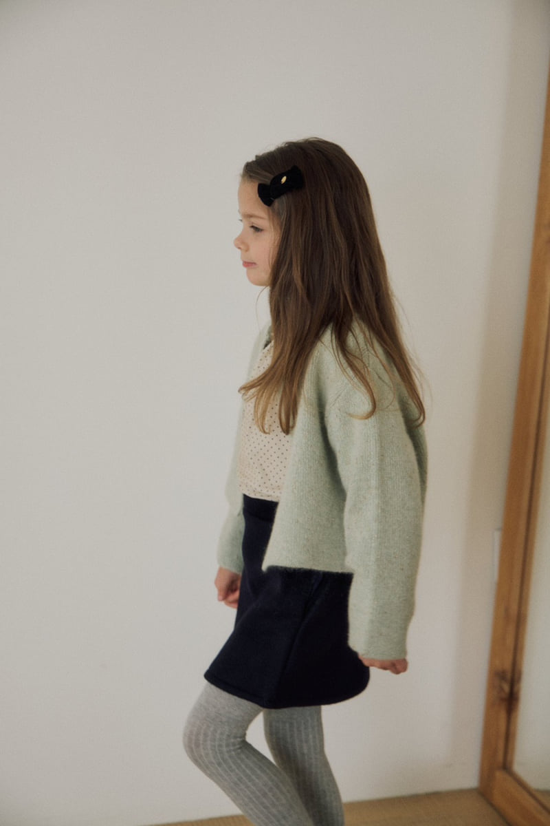 Soye - Korean Children Fashion - #kidzfashiontrend - Gold Pearl Cardigan - 8