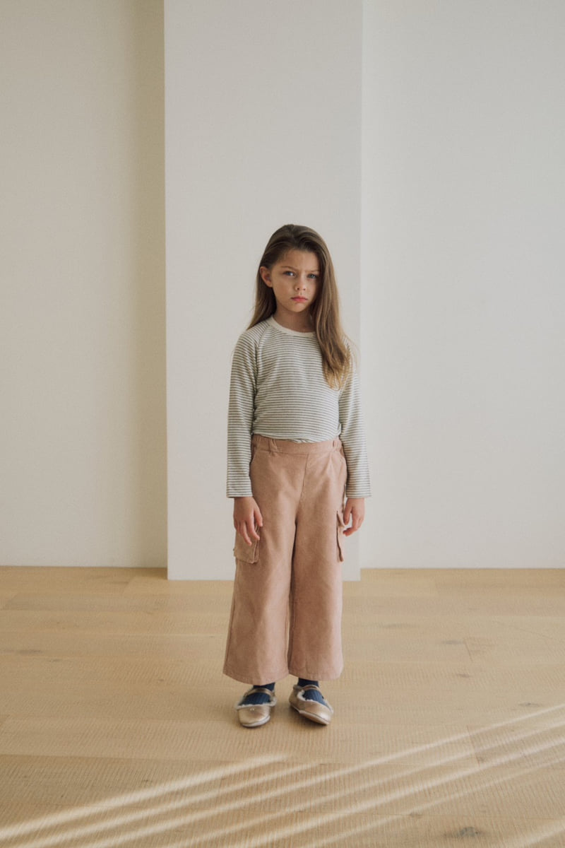 Soye - Korean Children Fashion - #minifashionista - Side Corduroy Pants - 2