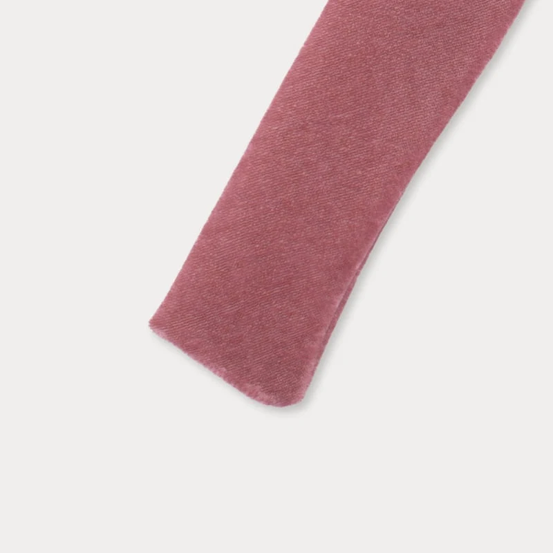 Soye - Korean Children Fashion - #minifashionista - Mary Velvet Ribbon Pin (Pink) - 3
