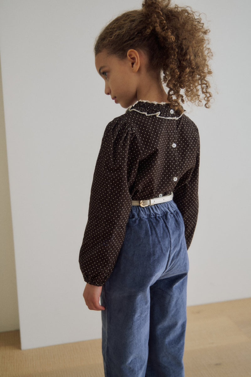 Soye - Korean Children Fashion - #stylishchildhood - Dot Ripple Blouse - 8