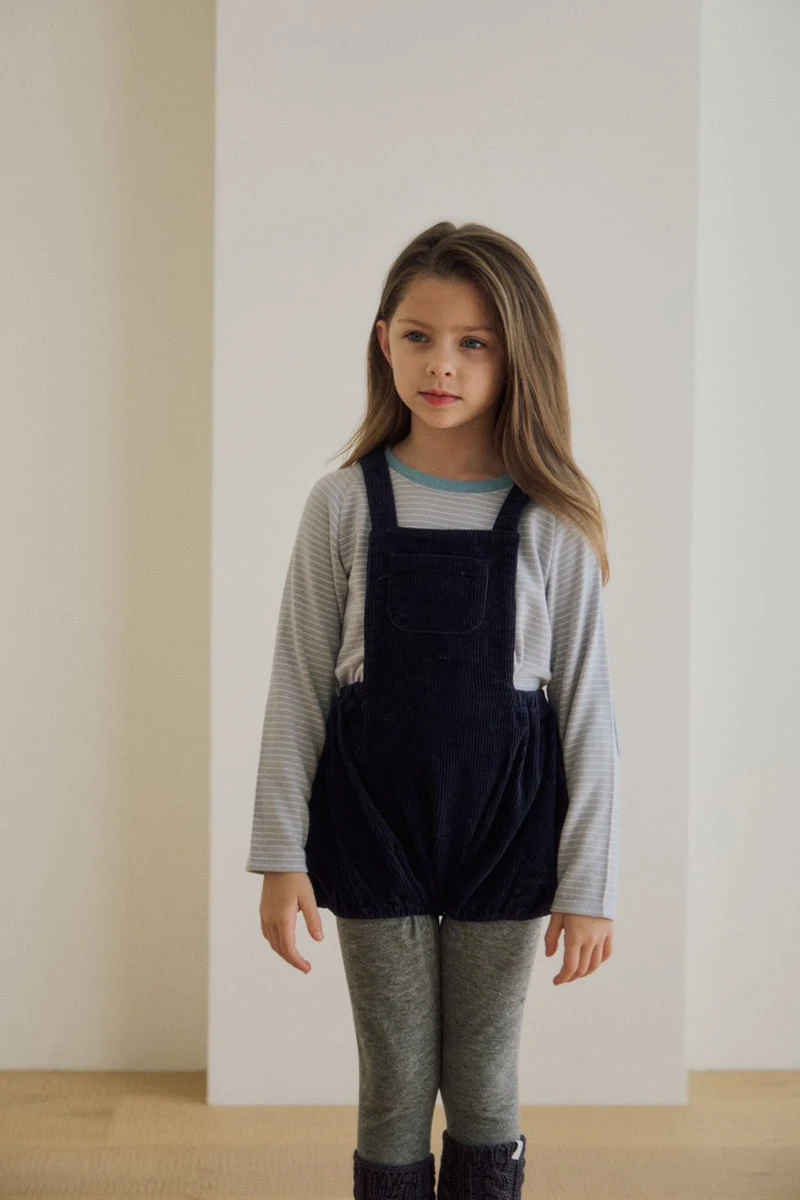 Soye - Korean Children Fashion - #stylishchildhood - Pompom Stripe Tee - 9