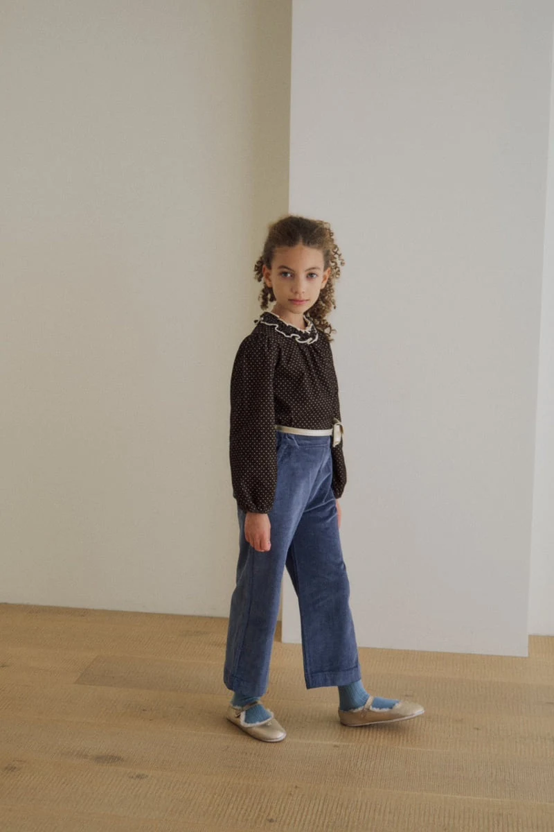 Soye - Korean Children Fashion - #todddlerfashion - Dot Ripple Blouse - 6