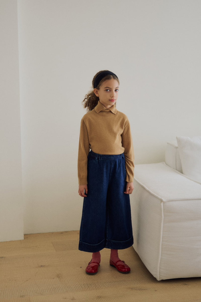 Soye - Korean Children Fashion - #todddlerfashion - Denim Brush Fleece Pants - 5