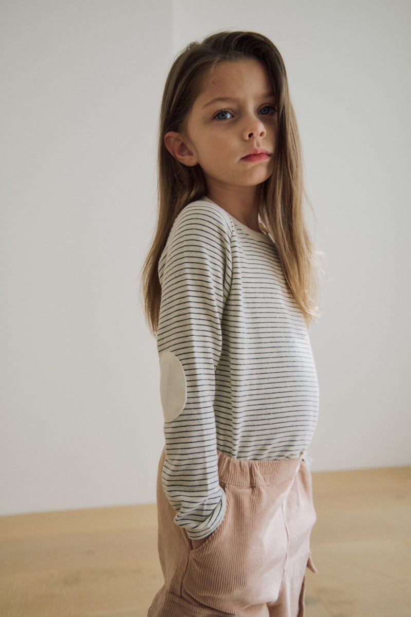 Soye - Korean Children Fashion - #todddlerfashion - Pompom Stripe Tee - 7