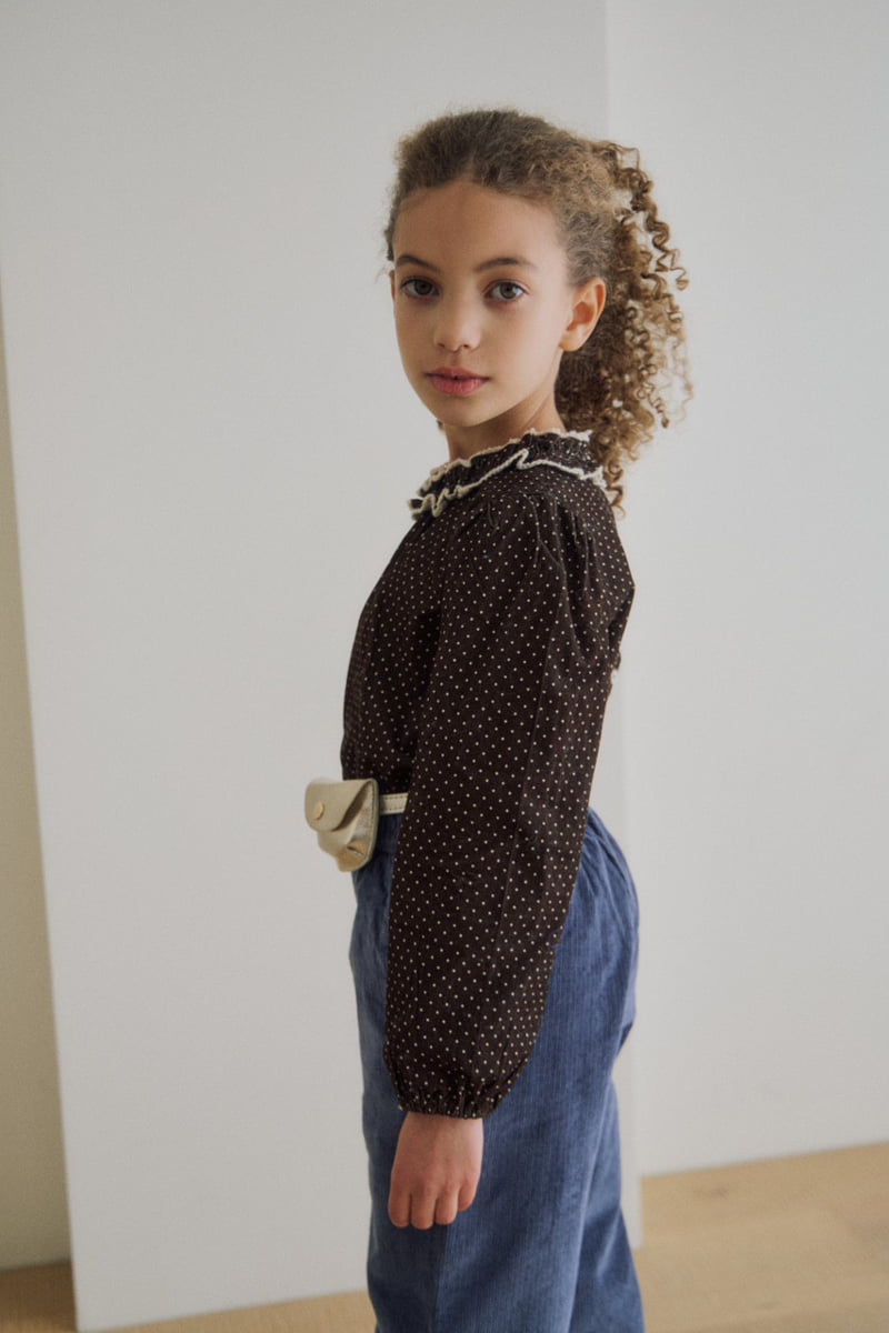 Soye - Korean Children Fashion - #toddlerclothing - Dot Ripple Blouse - 7