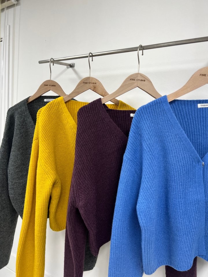 The Fine.b - Korean Women Fashion - #momslook - One Button Knit Cardigan - 12