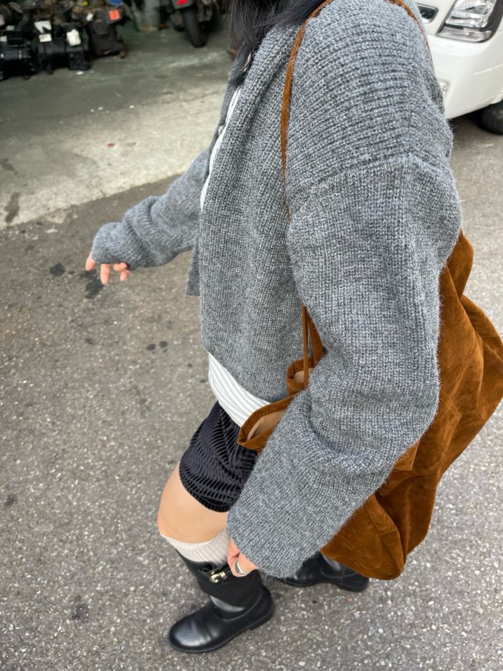 The Fine.b - Korean Women Fashion - #momslook - One Button Knit Cardigan - 5
