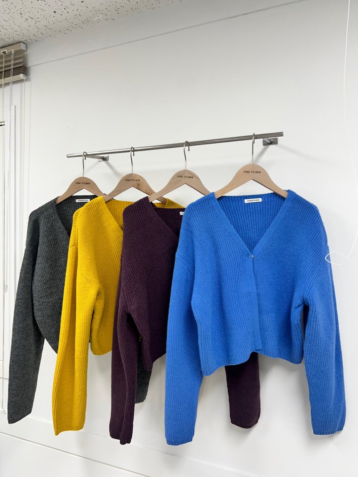 The Fine.b - Korean Women Fashion - #momslook - One Button Knit Cardigan - 7