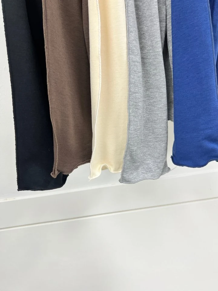 The Fine.b - Korean Women Fashion - #momslook - Fleece Wave Half Turtleneck Tee - 6