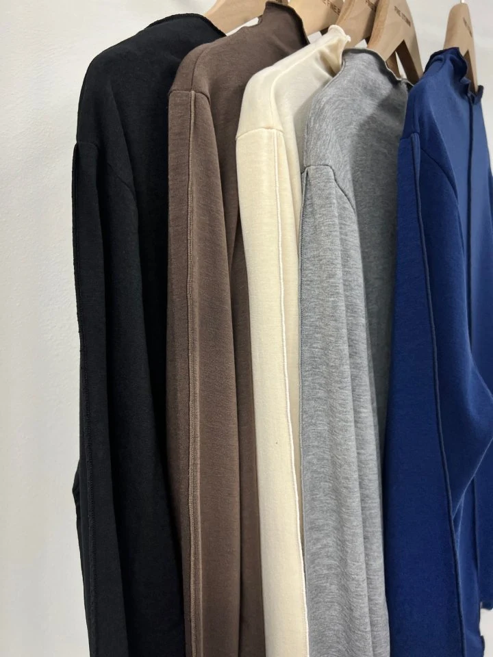 The Fine.b - Korean Women Fashion - #momslook - Fleece Wave Half Turtleneck Tee - 8