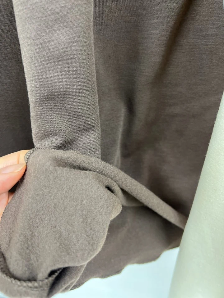 The Fine.b - Korean Women Fashion - #womensfashion - Fleece Wave Half Turtleneck Tee - 3