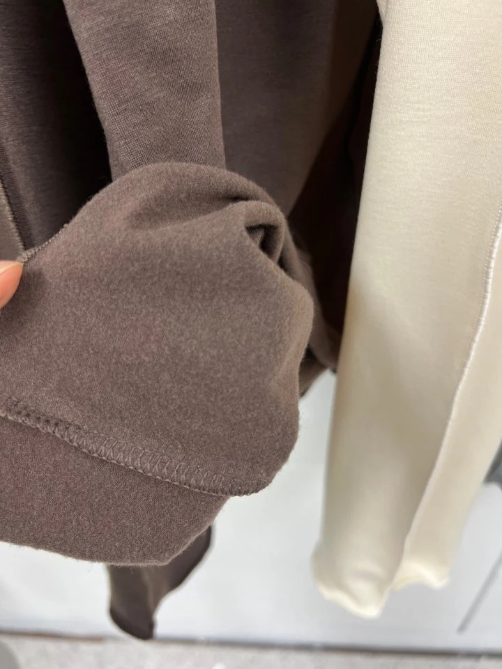 The Fine.b - Korean Women Fashion - #womensfashion - Fleece Wave Half Turtleneck Tee - 5