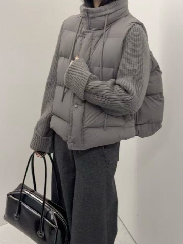 There By - Korean Women Fashion - #womensfashion - Nerf Duck Down Padded Jumper - 4