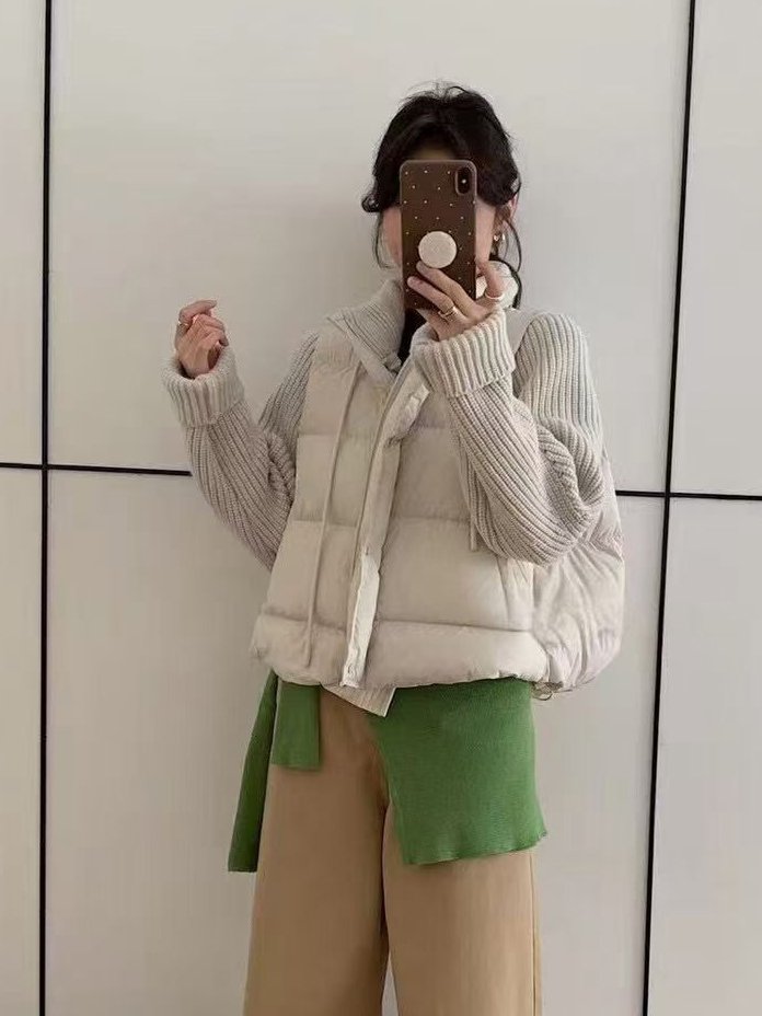 There By - Korean Women Fashion - #momslook - Nerf Duck Down Padded Jumper - 6