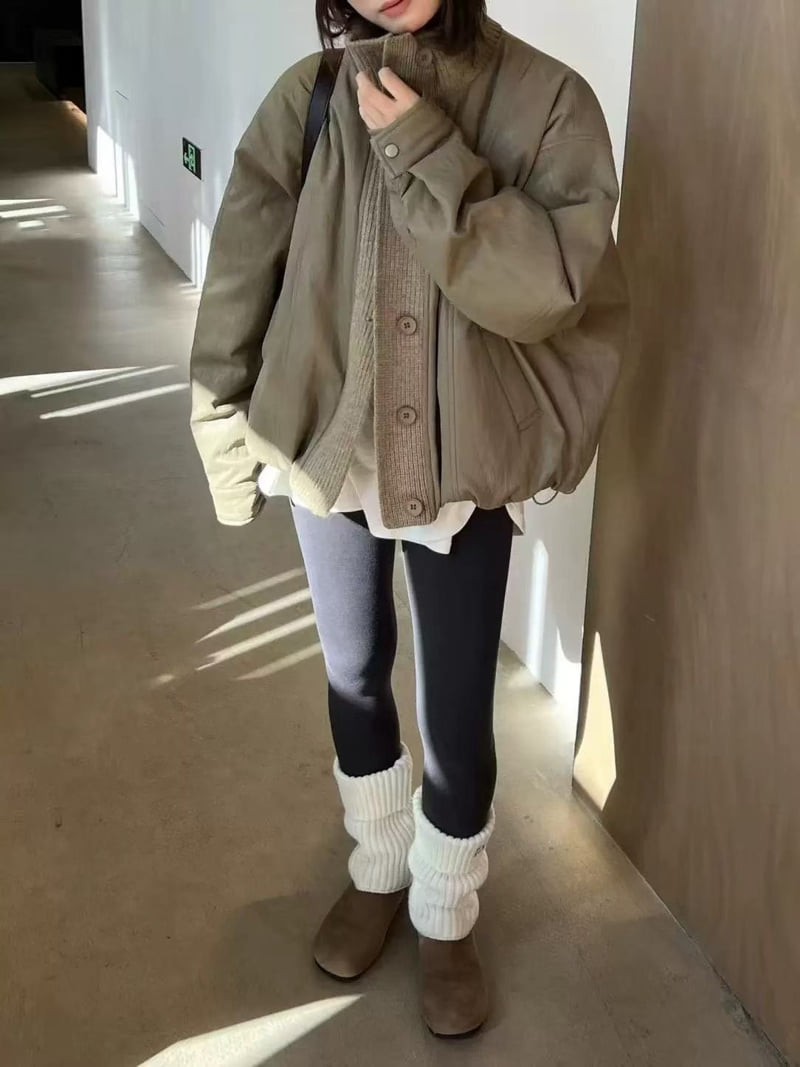 There By - Korean Women Fashion - #momslook - Roni Duck Down Padded Jumper - 3