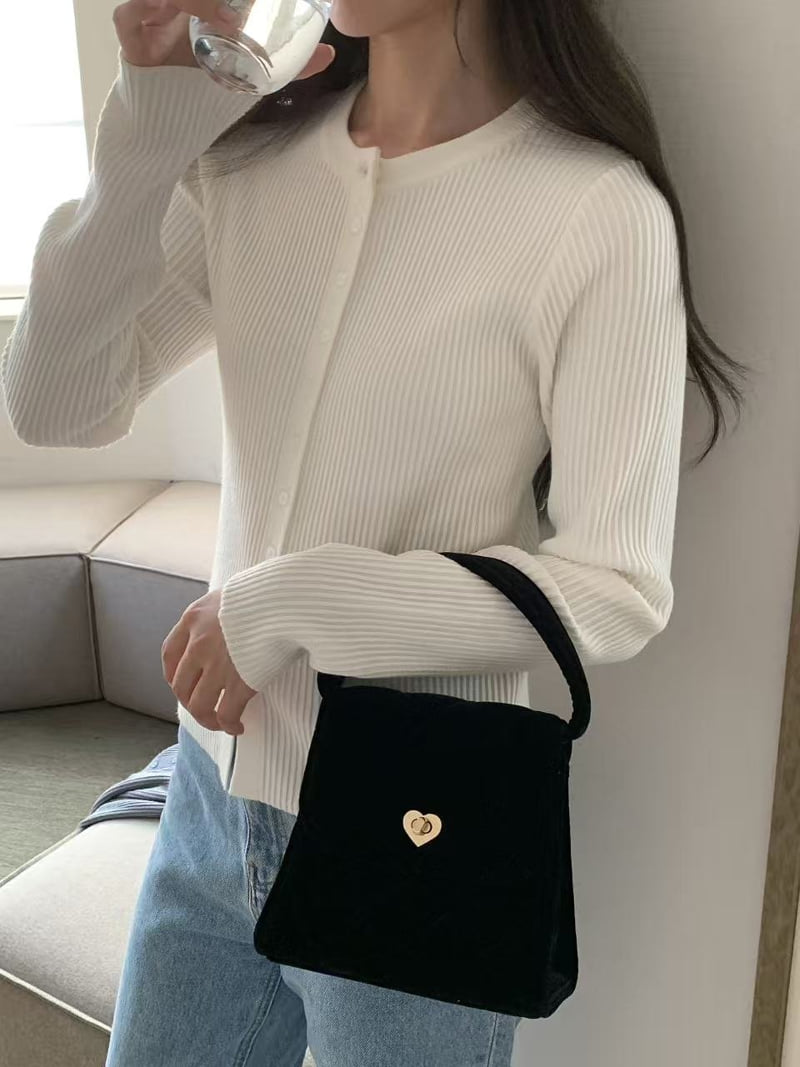 There By - Korean Women Fashion - #momslook - Slim Ribbed Knit - 2
