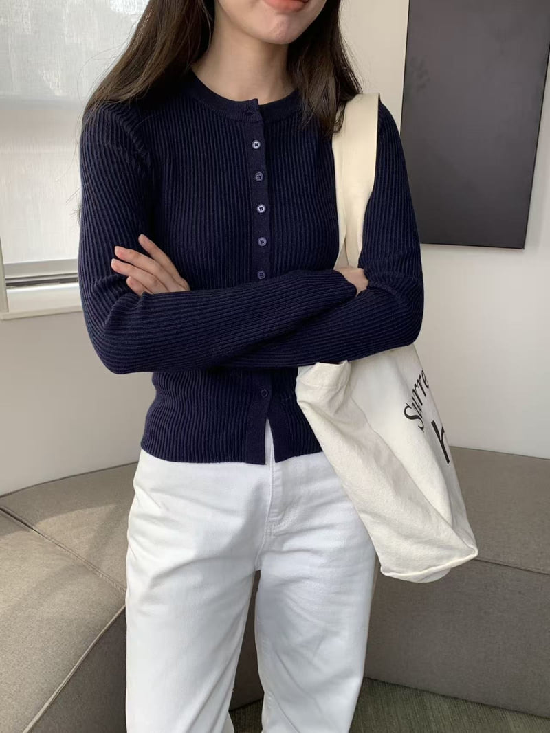 There By - Korean Women Fashion - #womensfashion - Slim Ribbed Knit - 4