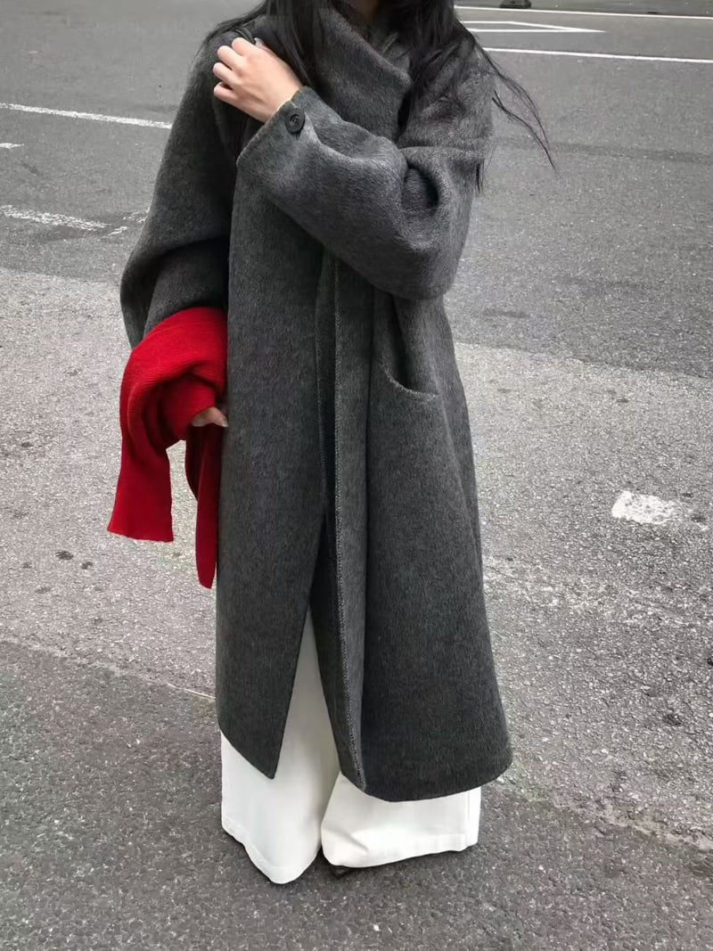 There By - Korean Women Fashion - #momslook - Looming Handmade Coat - 10