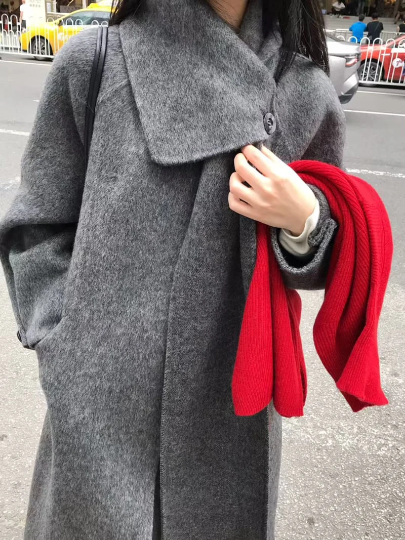 There By - Korean Women Fashion - #momslook - Looming Handmade Coat - 12