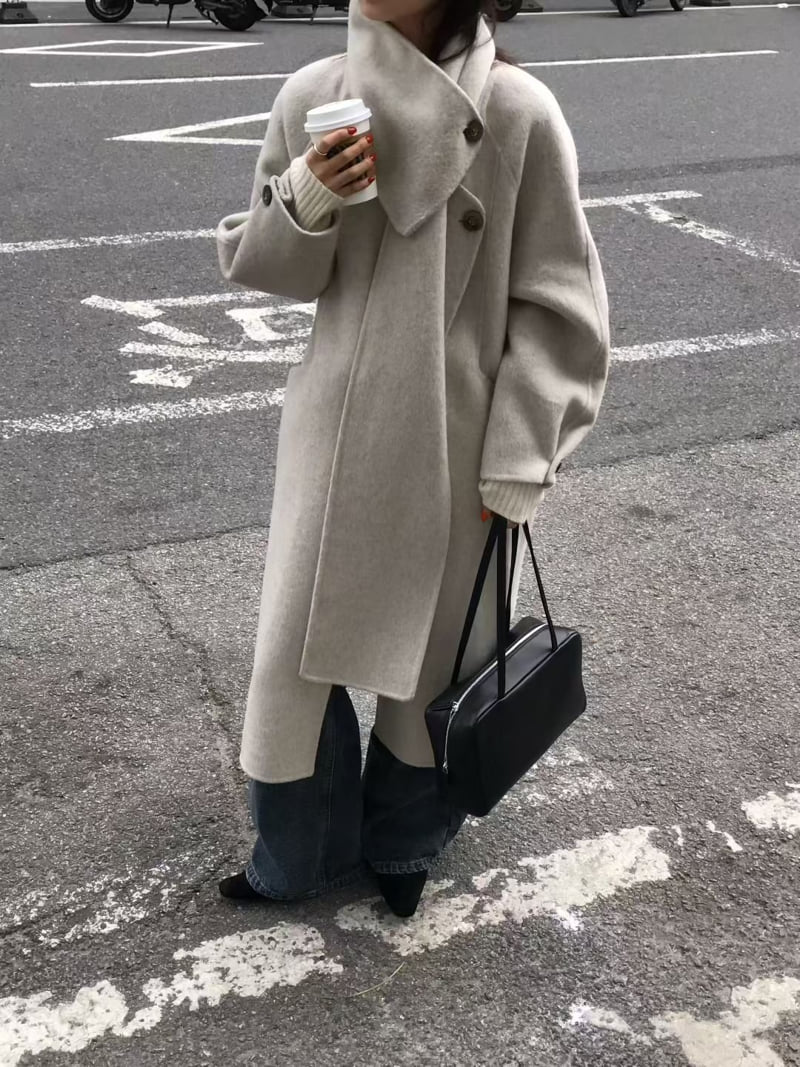 There By - Korean Women Fashion - #momslook - Looming Handmade Coat - 8