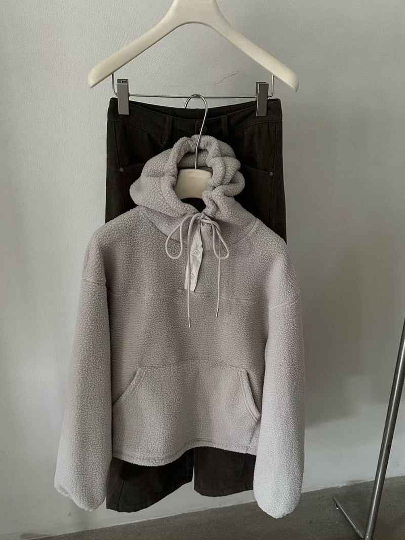 There By - Korean Women Fashion - #womensfashion - Cornell Fleece Hood - 3