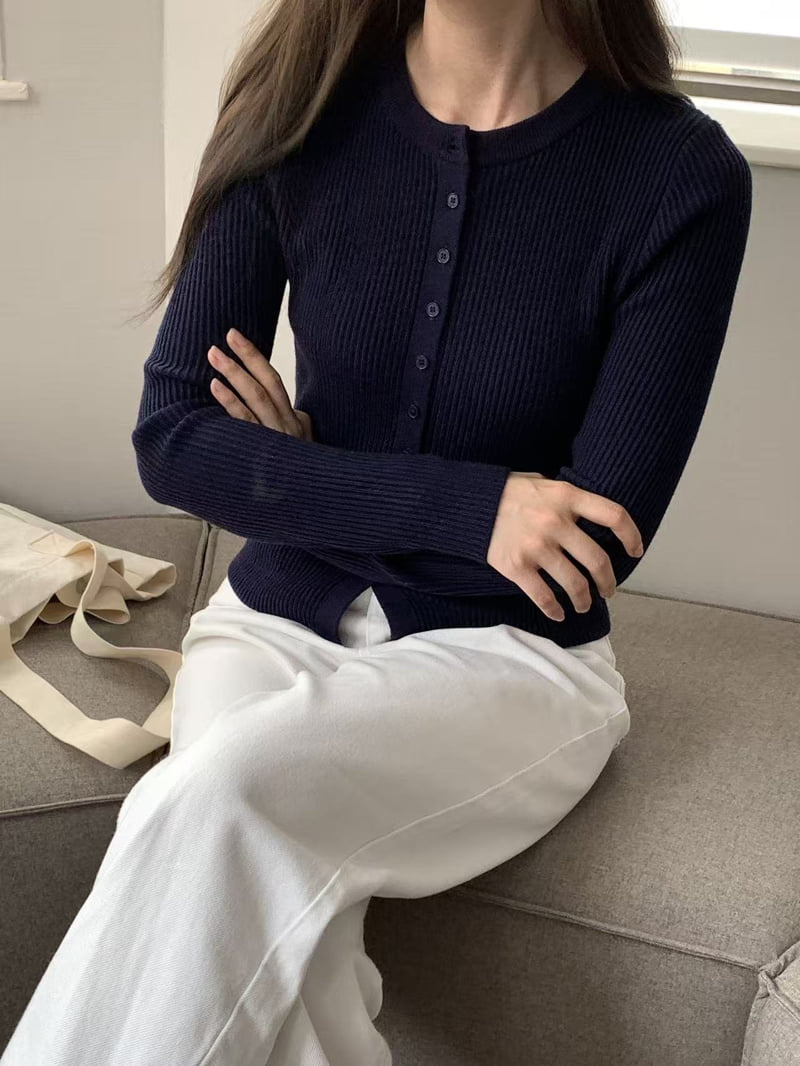 There By - Korean Women Fashion - #womensfashion - Slim Ribbed Knit - 3