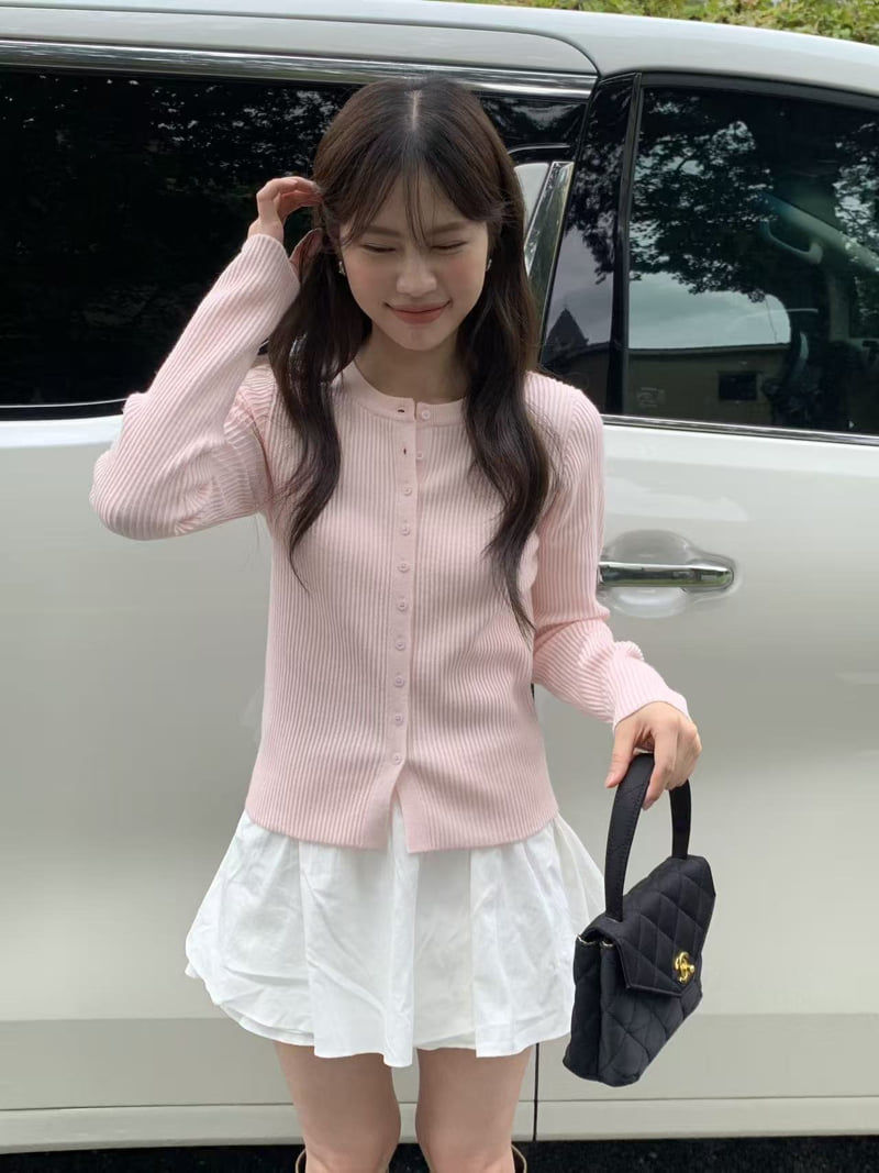 There By - Korean Women Fashion - #womensfashion - Slim Ribbed Knit - 5