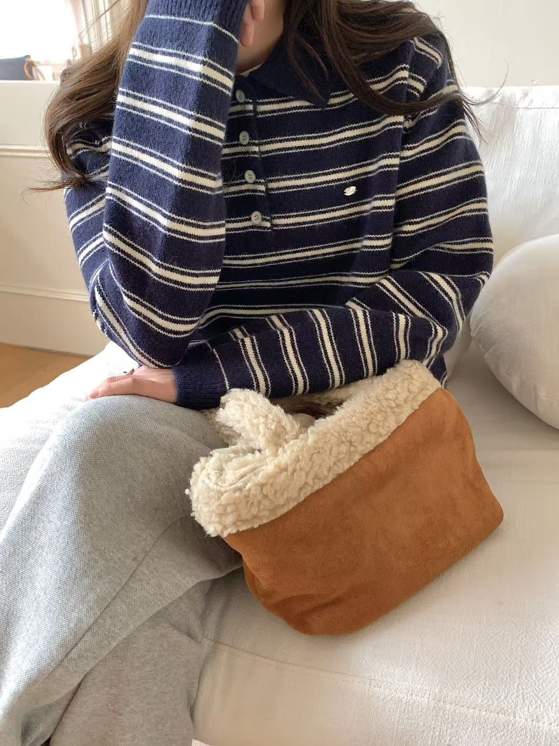 There By - Korean Women Fashion - #womensfashion - M Striped Knit - 6