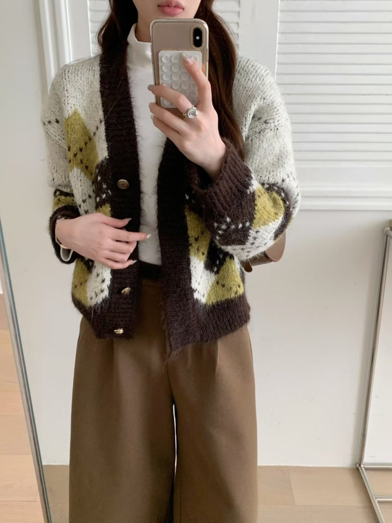 There By - Korean Women Fashion - #womensfashion - Jay Argyle Cardigan - 2