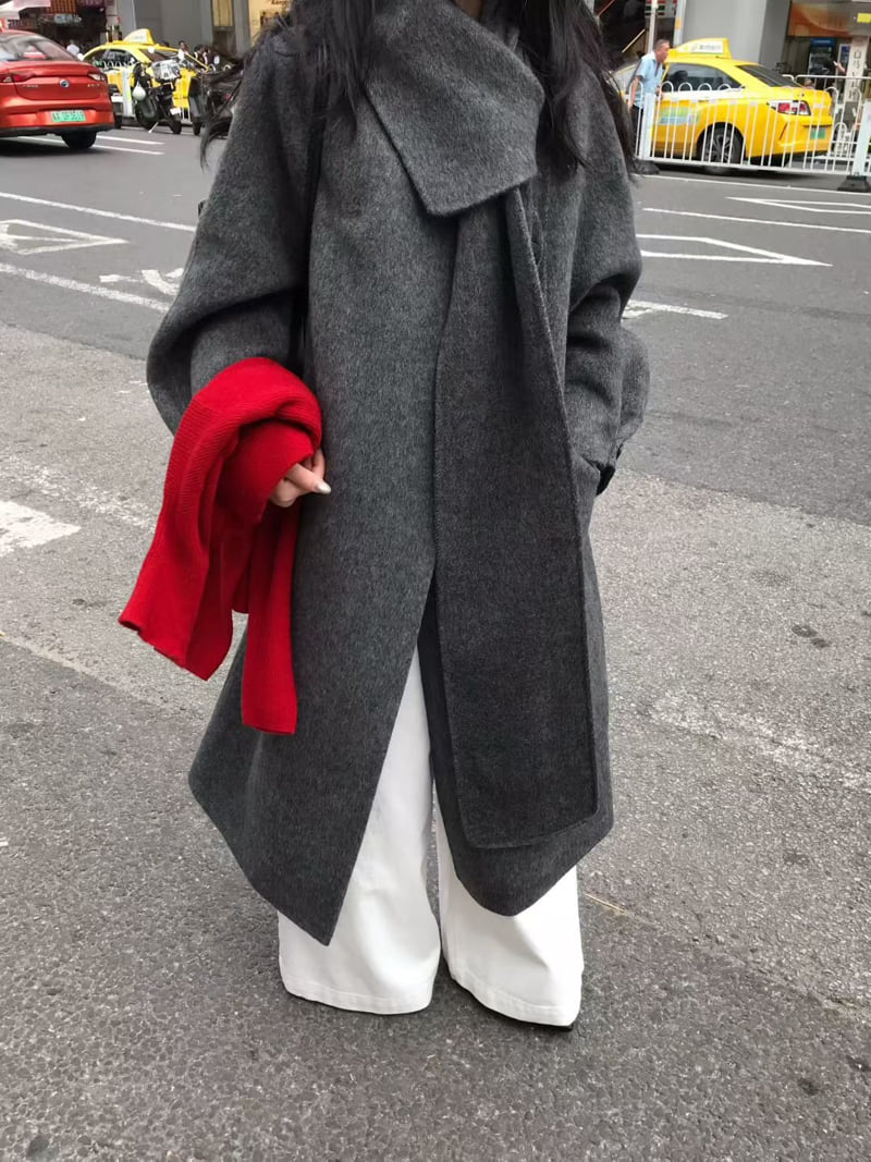 There By - Korean Women Fashion - #womensfashion - Looming Handmade Coat - 11