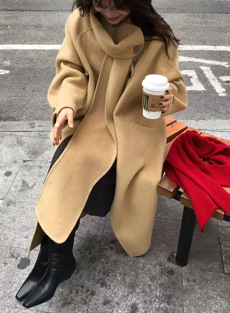 There By - Korean Women Fashion - #womensfashion - Looming Handmade Coat - 7