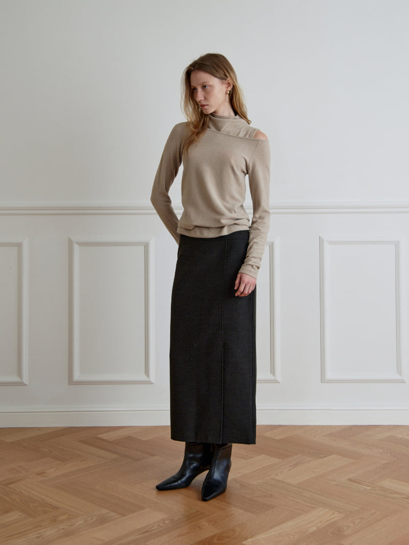 Understanding - Korean Women Fashion - #momslook - Off Shoulder Set Tee - 5
