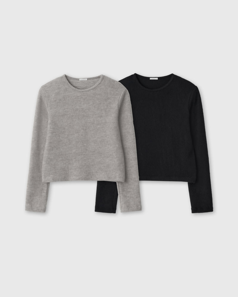 Understanding - Korean Women Fashion - #momslook - Padded Boucle Top - 2