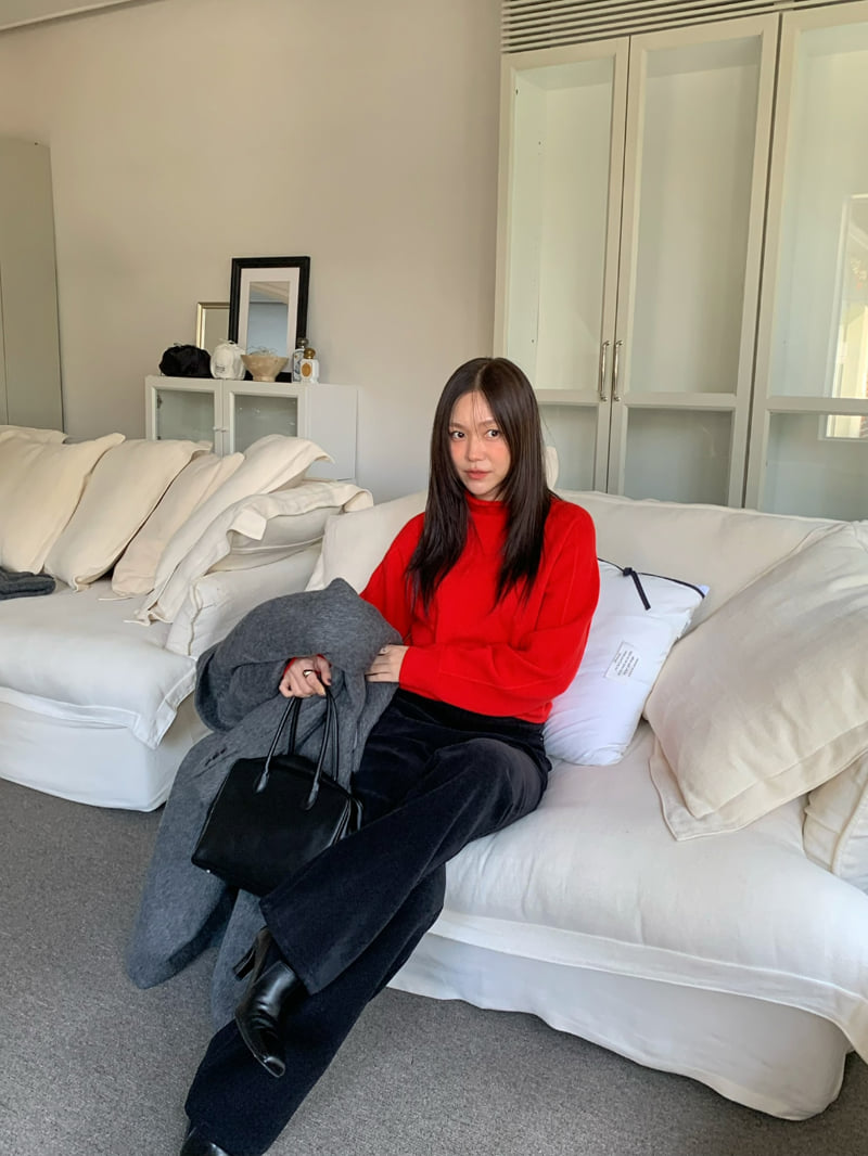 Understanding - Korean Women Fashion - #momslook - Holga Two Way Turtleneck Knit - 6