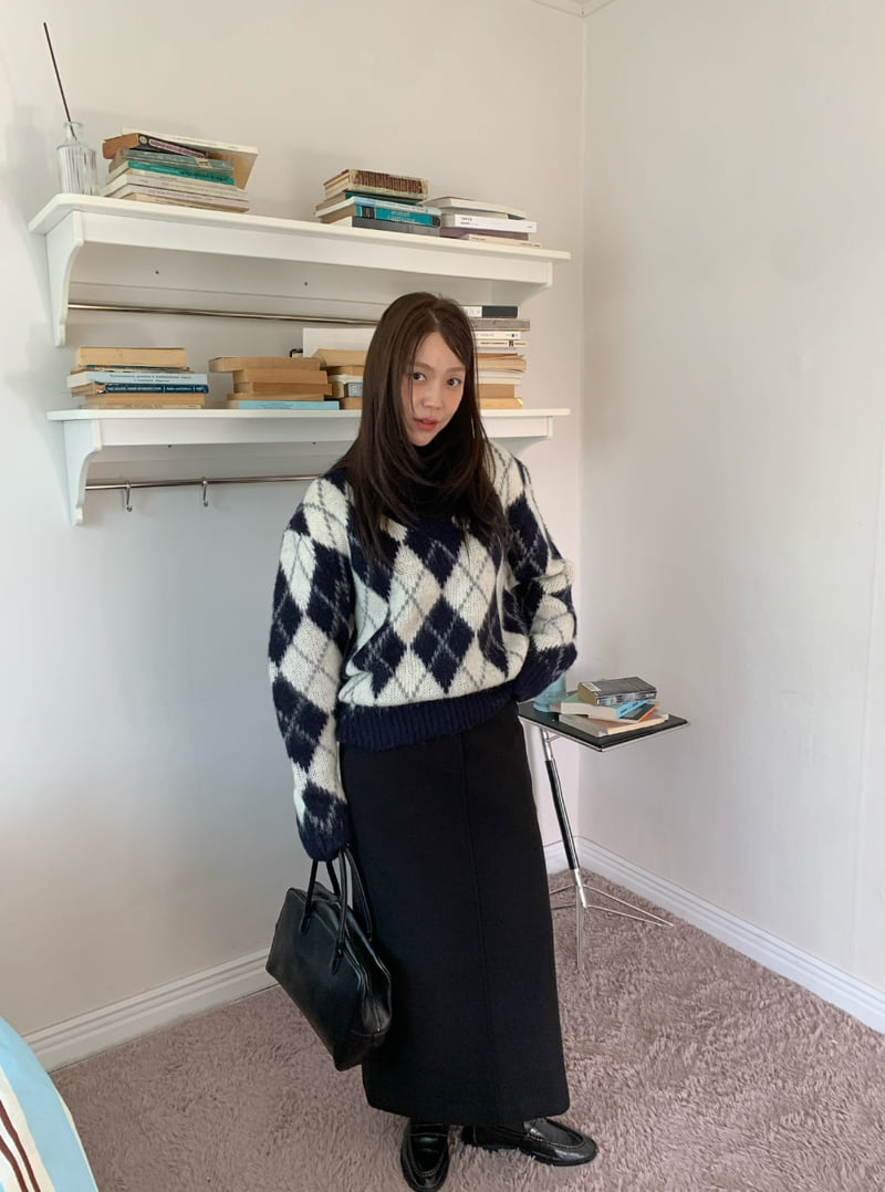 Understanding - Korean Women Fashion - #momslook - Wool Pencil Skirt - 2