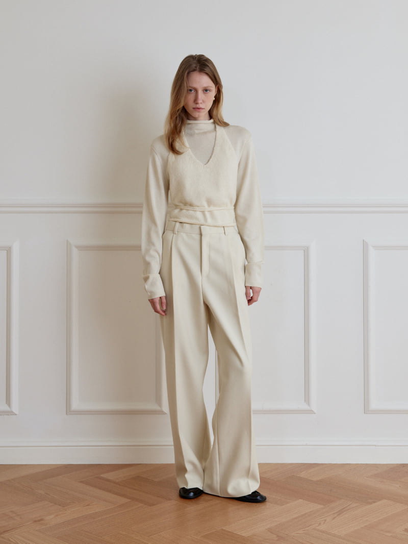 Understanding - Korean Women Fashion - #momslook - Snow One Tuck Pants - 7