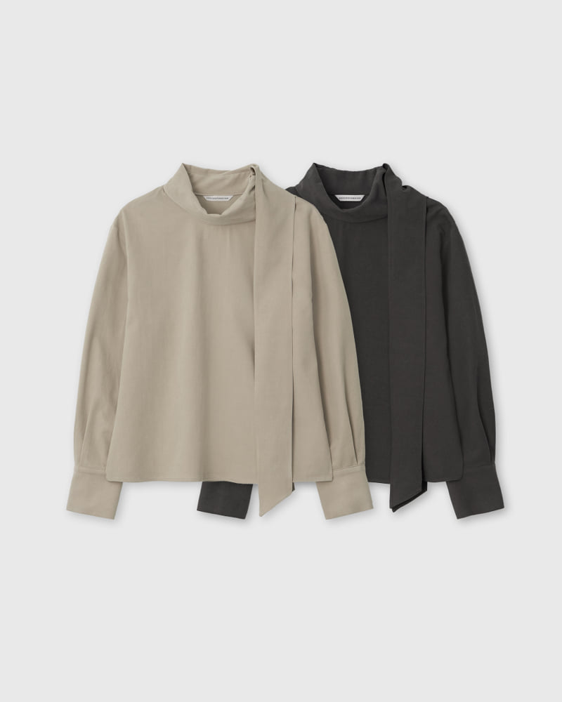 Understanding - Korean Women Fashion - #momslook - Winter Tie Blouse - 2