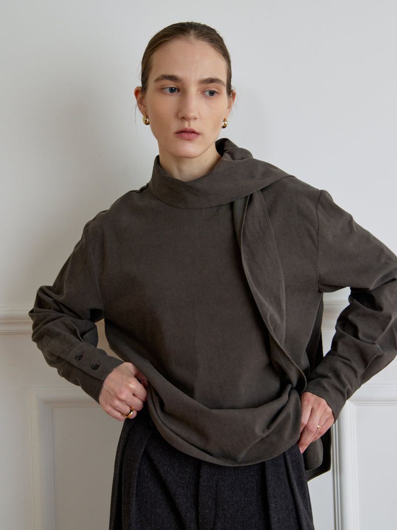Understanding - Korean Women Fashion - #momslook - Winter Tie Blouse - 7