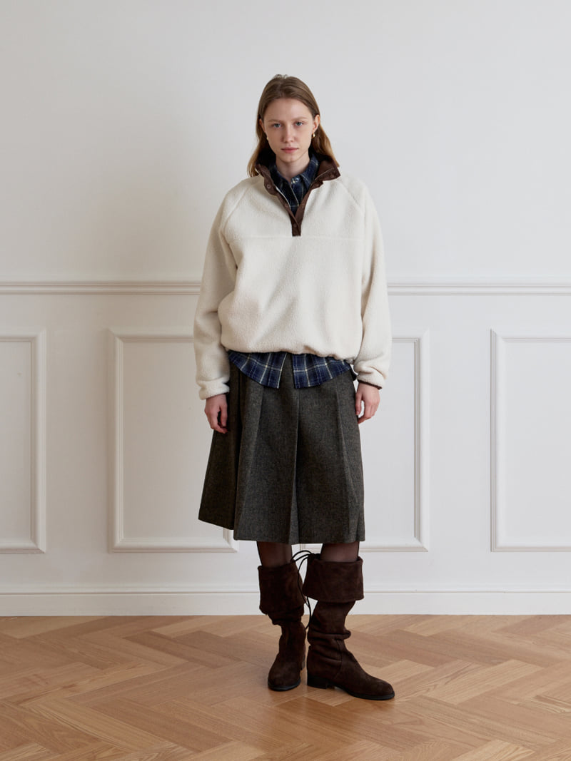 Understanding - Korean Women Fashion - #momslook - Wool Pleated Skirt - 3