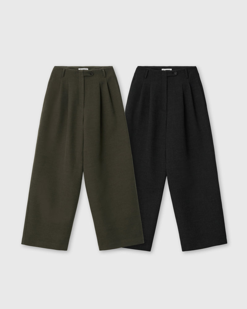 Understanding - Korean Women Fashion - #momslook - Button Jimmy Pants